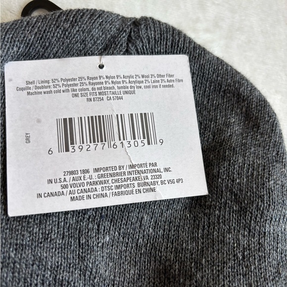 New Greenbrier international inc. Hat Gray Slouchy Knit Beanie Unisex OS - Picture 5 of 5